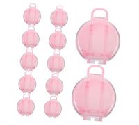 HEALSOPTHY 12 piezas Cajas Pequeñas para Dulces Forma de Maleta Redonda Cajas Decorativas para Fiestas Bodas y Regalos Mini Contenedores Portátiles para