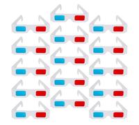 HEALSOPTHY 150 Piezas Gafas de Cartón Rojo y Azul Unidades Ligeras y para Proyectos Stem Fiestas y Visualización Educativa