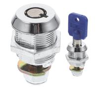 HEALSOPTHY 17mm de Leva Juego de 2 Cerraduras Tubulares con Llave, Fácil Instalación Color Aleatorio para Puerta de Madera y Metal Adecuado para Puertas de Rv y Armarios