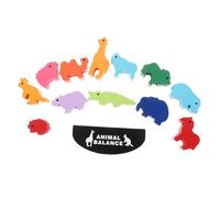 HEALSOPTHY 1juego Juguete Educativo De Apilamiento Madera De Animales para Niño para Desarrollo De Habilidades Sociales y Cognitivas La