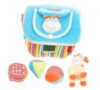 HEALSOPTHY 1juego Juguete Sensorial De Casa De Peluche para Bebés Estimulación Temprana y Desarrollo Cognitivo Juguete Educativo Montessori De Formas y Seguro y Amigable La Piel para