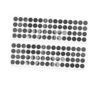 HEALSOPTHY 2 Hojas Pegatina de de pantalla puntos de nanocinta pegatinas de teléfono celular punto pegajoso adhesivo para celular el plastico Negro