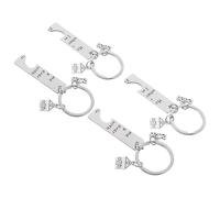 HEALSOPTHY 2 Pares Llavero de Acero Inoxidable para Casa Nueva Regalo de Inauguración para Parejas Diseño Moderno y Resistente para Celebrar Hogar