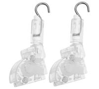 HEALSOPTHY 2 Piezas Accesorios para Cortinas Mecanismo de Inclinación con Varilla de Plástico y Metal Control Horizontal para Repuesto Duradero y Fácil Instalación para Interiores