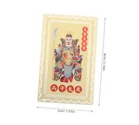 HEALSOPTHY 2 Piezas Amuletos Feng Shui Tai Sui de Cobre para Año del Caballo Protección Zodiacal Suerte y para Bolsillo o Decoración