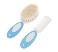 HEALSOPTHY 2 piezas Cepillo para Niña de Lana Natural Masajeador Suave para Cabelludo Infantil Peine Desenredante para Niña Cuidado y Relajante