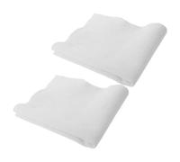 HEALSOPTHY 2 Piezas de Láminas de Fieltro de Lana para Manualidades Tela No Tejida de 50X50 CM Color Blanco Natural Material para Fieltrado Aguja y Técnicas de Patchwork Kit Adecuado