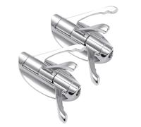 HEALSOPTHY 2 piezas Gancho Giratorio Triple de Zinc para Colgar Ropa y Toallas Brazo Oscilante Flexible Fuerte Capacidad de Carga Ahorro de Espacio para Baño Cocina y Dormitorio Pack de