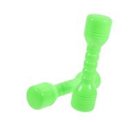 HEALSOPTHY 2 piezas Mancuernas para Juguete de Ejercicio Deportivo para Actividades Físicas y Gimnasio Infantil Accesorios de Fitness Verde