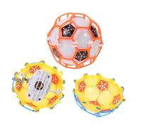 HEALSOPTHY 2 Piezas Pelota Saltarina Luminosa con Música y Luz de Balones de Fútbol Rebote para Material Resistente Juguete Brillante para Fiestas y Diversión Interior y Color Aleatorio