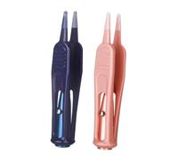 HEALSOPTHY 2 Piezas Pinza Nasal Luminosa De Led Pinzas Para Limpiar La Nariz Con Punta Redonda Para Saca Mocos Bebe Recien Nacido