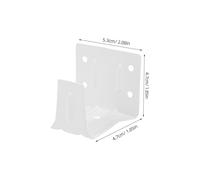 HEALSOPTHY 2 Piezas Soportes de Montaje para Blanco Soportes Centrales para Riel Superior para Instalación de y Cortinas Hogar y Oficina