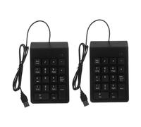 HEALSOPTHY 2 Piezas Teclado USB Teclas Portátil para Ordenador Portátil PC Escritorio Compacto Duradero y Compatible para Contabilidad Bancaria y Financiera