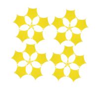 HEALSOPTHY 20 Piezas Caja De Dulces Oro Estrella Para Favor Tratar Palabras Víspera Donación Golosinas Mini Pequeño Cajas De Tapas Caja De Papel Dorado Yellow