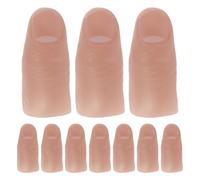 HEALSOPTHY 20 Piezas De Trucos De Mago Dedo Falso Maniquí De Uñas Dedo Realista Accesorios De Mago para Arte De Uñas Modelo Práctica Juguetes para
