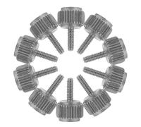 HEALSOPTHY 20 Unidades Tornillos Moleteados de Cabeza Plana M1.6x5mm, Tornillos de Roscados Metálicos para Calibradores Vernier, Pernos de Fijación de Herramientas de Precisión para Taller y