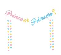 HEALSOPTHY 2piezas Banderas De Coloridas Para Fiestas De Letras De Para Decoración De Shower Princesa o Príncipe Para Animar El De Celebraciones