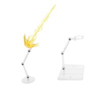 HEALSOPTHY 2piezas Soporte De Exhibición De Figuras Dinámicas Ajustable con Base Cuadrada para Muñecos y Modelos para Decoración y Organización del Hogar