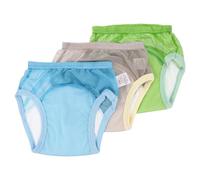 HEALSOPTHY 3 piezas Pantalones de Entrenamiento para Algodón Transpirable Ajustables Reutilizables Ropa Interior para Bebés Aprendizaje para Dejar Pañales