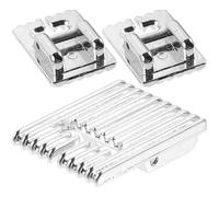 HEALSOPTHY 3 Prensatelas de Metal para Máquina de Coser, Prensatelas Pequeño de Costura, 5, 7 y 9 Canales, Accesorios para Manualidades y Patchwork, Suministros Duraderos para Coser