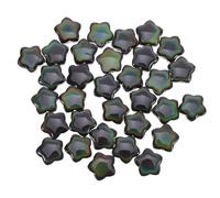 HEALSOPTHY 30 Piezas Star Spacer Beads con Gran Agujero de de Vidrio Sensor de Temperatura que Cambia de Color para Pulseras Collares Pendientes y Proyectos DIY de Decoración