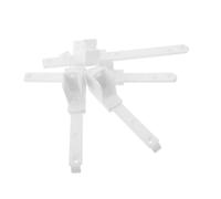 HEALSOPTHY 4 Piezas Elevador de barandilla de cama conector adaptador de marco de cama conector de carril profesional adaptador de riel de de carril sin costura White