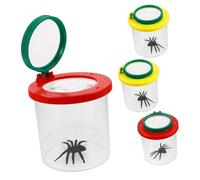 HEALSOPTHY 4 piezas Kit Explorador Infantil con Caja Insectos y Lupa Aumento Diseño Insert para Fácil Captura y Observación Educativa de Insectos Juguete Ciencia y Naturaleza