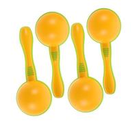 HEALSOPTHY 4 Piezas Maracas Plásticas para Bebés Juguetes de Percusión Ergonómicos y Coloridos para Fiesta de Cumpleaños Instrumentos de Ritmo para Educación Temprana y Diversión Infantil