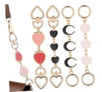 HEALSOPTHY 4 Piezas Metal Bag Chain Extender Straps With Spring Snap Hooks Crossbody Purse And Wallet Chain Charms For Ladies Handbags