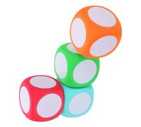 HEALSOPTHY 4piezas Dados De Espuma Borrables De Dados Multiusos Aula De Actividades Matemáticas DIY para Profesores Cubos Matemáticos De Borrado Seco para Estudiantes