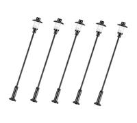 HEALSOPTHY 5 Piezas Accesorios de Modelo de Mesa de Arena farola en Miniatura Mini farolas Modelo Mini Poste de luz Luces del del Paisaje Acero Inoxidable más abs Negro