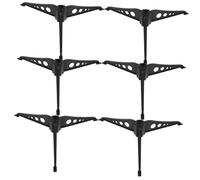 HEALSOPTHY 6 Piezas Base para Árbol de Navidad Resistente de Plástico Fuerte Soporte Estable con Diseño para Fijar Árboles Artificiales de Unidades Verde Negruzco Práctico para Decoración