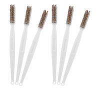 HEALSOPTHY 6 Piezas Cepillo de Alambre de Cobre Resistente para Limpieza de Boquilla sin Desmontar Mantenimiento Preciso de Impresora Prevención de Obstrucciones y Eliminación de Residuos