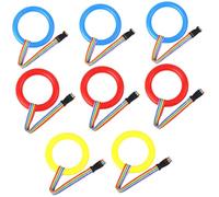 HEALSOPTHY 8 piezas Cuerda de Seguridad para Mango Suave Desmontables para Jardín Infantil Antipérdida y Organización Paseos Color Aleatorio Color Aleatorio