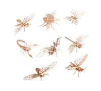 HEALSOPTHY 8 Piezas Puzzles de Madera de Animales para Juguete Educativo DIY de de para Fomentar la Comunicación Familiar