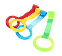 HEALSOPTHY 8piezas Anillo De Tiro Para Cuna Anillas Prácticas Para Soporte De Cama Herramientas Para Aprender Caminar Anilla Pequeña Para Mano Suministros Para Cuna