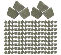 HEALSOPTHY Abrasivo Triangular para Pulidora de Vibración 4x4 Cm, 450 G, Material Cerámico Resistente para Pulido Rápido de Joyería y Artesanías, Medios de Relleno para Acabado Industrial