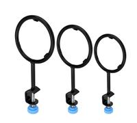 HEALSOPTHY Anillos de Soporte de Hierro para Laboratorio 3 Piezas con Abrazadera Cruzada, Diámetros 53/65/85 Mm, Resistente a Ácidos y Óxido, Adecuado para Experimentos Químicos y Biológicos