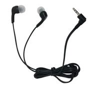 HEALSOPTHY Auriculares Intraaurales Negros Cable de 35 MM Auricular de Teléfono Práctico Liviano y Cómodo para Música Televisión y Móviles Uso Diario para Hombres y Mujeres