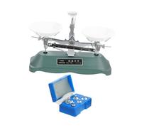 HEALSOPTHY Balanza De Plataforma Mecánica con Pesas De Balanzas para Experimentos Científicos y Laboratorio Equilibrio Robusto con Marco para Estudiantes De Física y Química