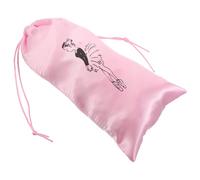 HEALSOPTHY Bolsa para Zapatos de Ballet con Cordón Rosa Satinado Organizador y Resistente para Almacenamiento Multifuncional para Zapatillas y Accesorios de