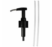 HEALSOPTHY Bomba Dispensadora Reutilizable para Botella de Salsa de Ostras Cabezal de Presión de Pp para Cocina, Control Fácil de Porciones, 1 Set Negro