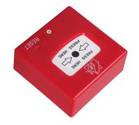 HEALSOPTHY Botón de Emergencia Manual para Alarma contra Incendios Reinicio Manual, Interruptor de Fuego Resistente de Plástico, Compatible Sistemas de Seguridad Industriales y