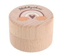 HEALSOPTHY Caja de Dientes de Madera para Niños Ranuras Transparentes - Obsequio de Cumpleaños y Baby Shower, Soporte de Recuerdo para Dientes de Leche