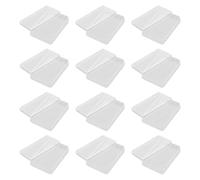 HEALSOPTHY Caja Rectangular Transparente para Cartas de Póker Estuche de Plástico Resistente 94X64X22Mm 12 Unidades para Guardar y Organizar Accesorios Casa Oficina o Escuela