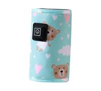 HEALSOPTHY Calentador Biberón USB Portátil con Funda Térmica Antidesgaste para Leche Materna y Bebés Aislante para y Uso Casa Diseño y Seguro