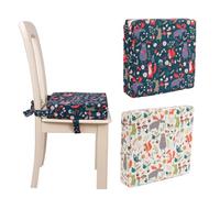 HEALSOPTHY Cojín Elevador para Silla de Comedor para Niños Ajustable Color Verde Oscuro, Material Duradero, Uso en Casa y Restaurante, Asiento Confortable para Bebés y Escolares
