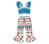HEALSOPTHY Conjunto De Ropa para Muñecas De Traje De Fiesta Blusa y Pantalones De Campana Accesorios para Muñecas Ropa Bonita y Segura para Niñas
