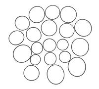 HEALSOPTHY Correa De Goma Para Grabadora De Casete 1.5mm 40-65mm, Kit De Reparación 20 Unidades, Resistente y Antidesgaste, Compatible Reproductores De Dvd y Cd, Mantenimiento De Audio Portátil