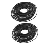 HEALSOPTHY Correas de Goma Planas Mixtas 0,7 y 1 Mm 100 Piezas 50-190 Mm para Reparación y Transmisión de Casetes, Cintas de Repuesto para Tocadiscos, Videograbadoras y Dvd, Accesorio